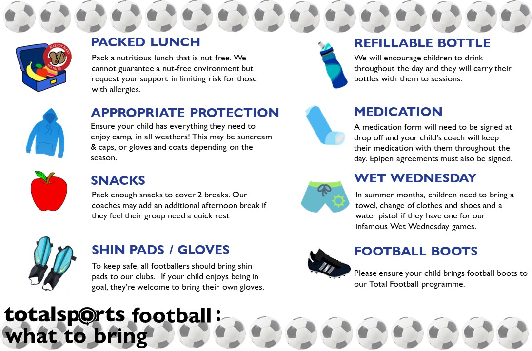 What to bring football