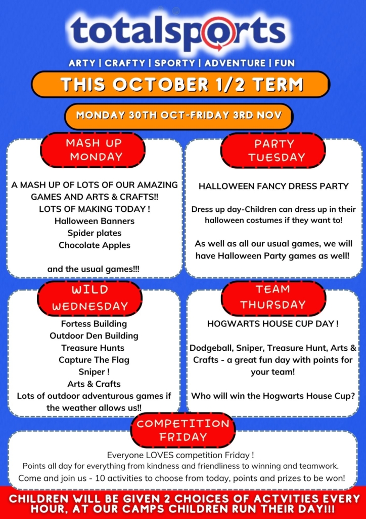 October timetable