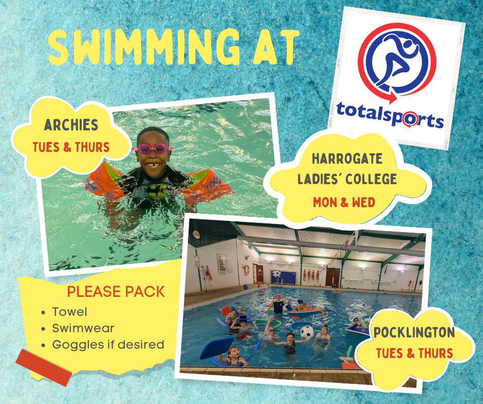 swimming at