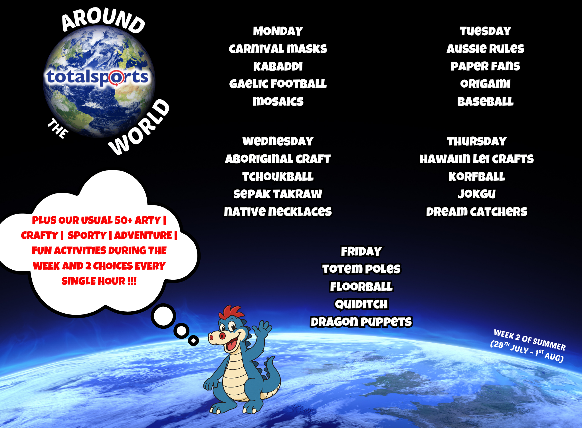 theme week activities graphics